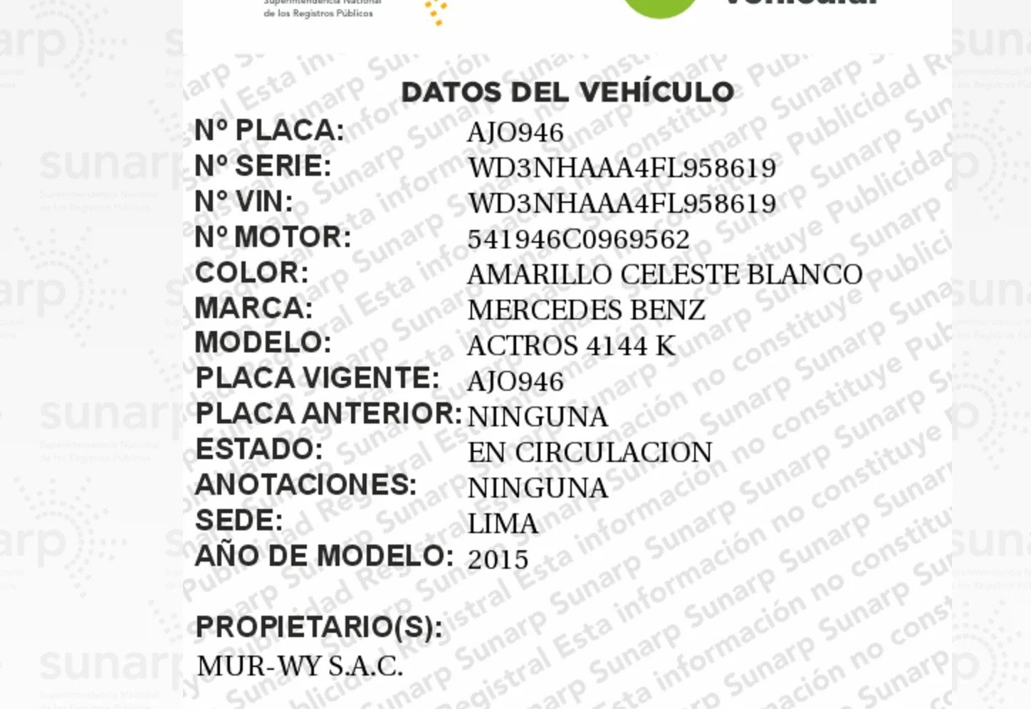 Imagen del Vehículo